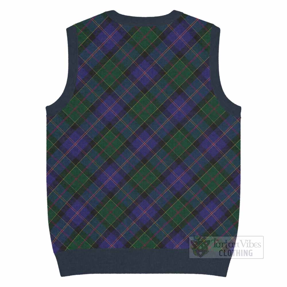 Robb Tartan  Knitted V-Neck Vest Cross Style