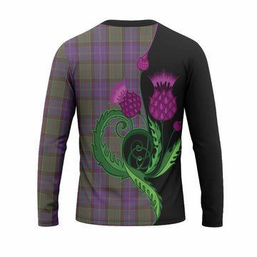 Robb Tartan Long Sleeve T-Shirt Traditional Scottish Thistle