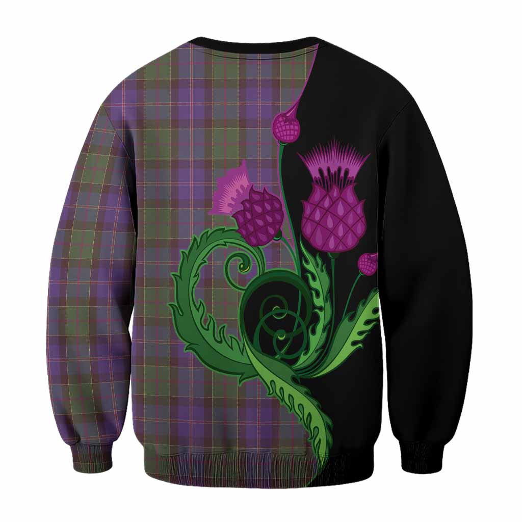 Robb Tartan Sweatshirt Traditional Scottish Thistle