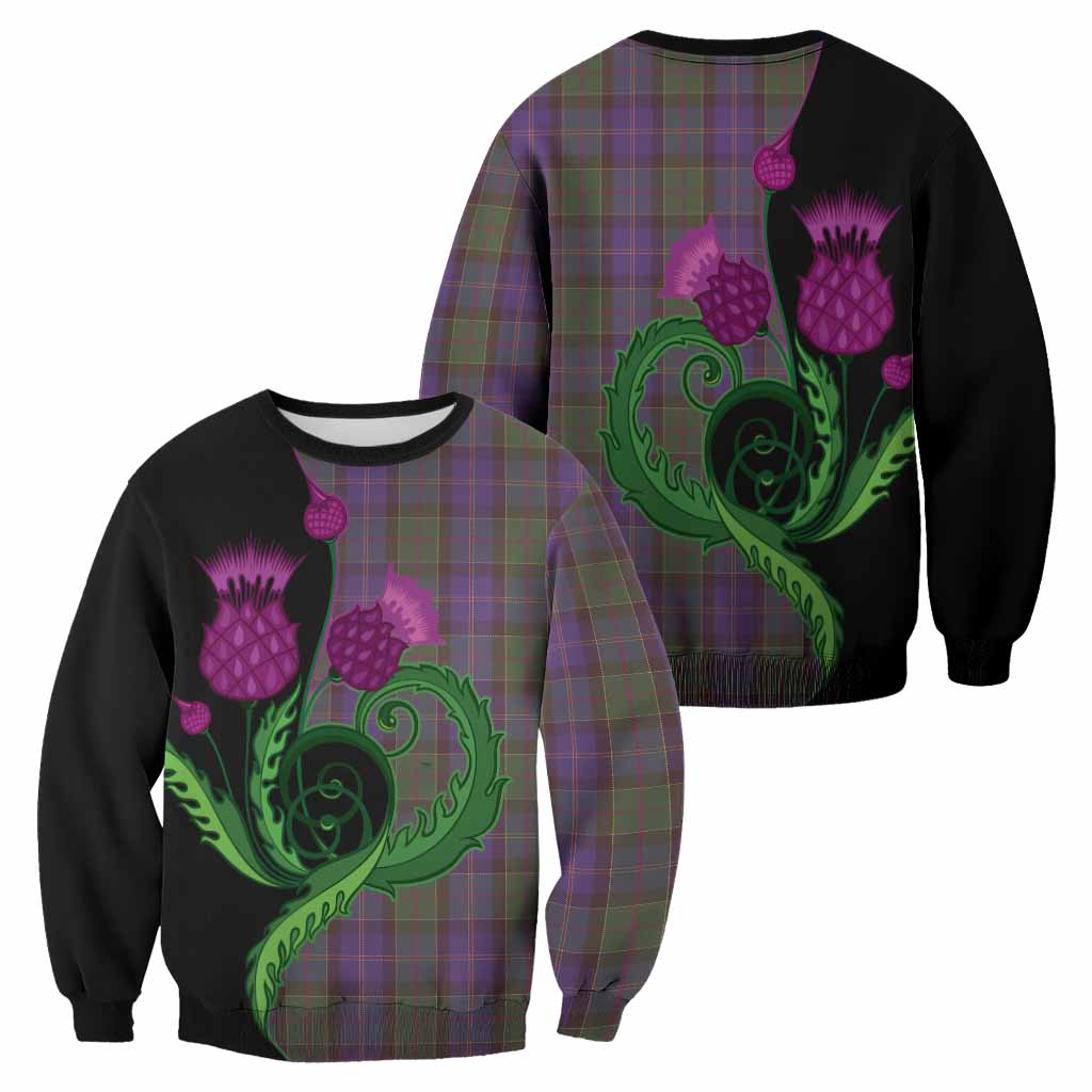 Robb Tartan Sweatshirt Traditional Scottish Thistle