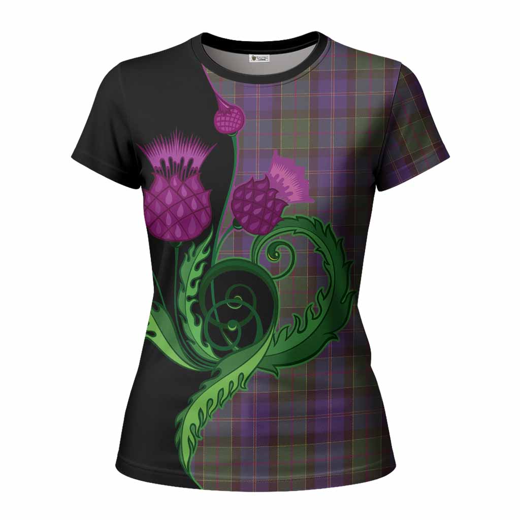 Robb Tartan Women T shirt Traditional Scottish Thistle