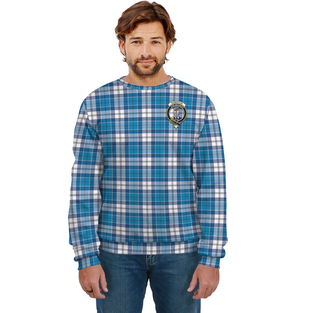 Roberton Tartan Sweatshirt with Family Crest Unisex - Tartan Vibes Clothing