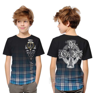 Roberton Tartan Kid T-Shirt Featuring Alba Gu Brath Family Crest Celtic Inspired Youth XL Size14 - Tartan Vibes Clothing