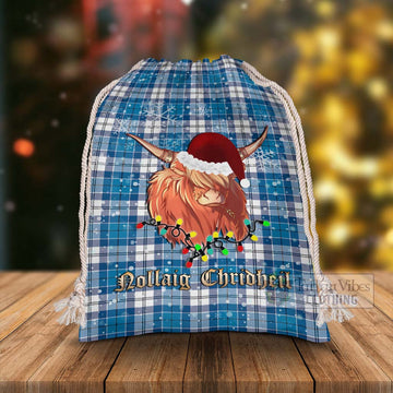 Roberton Tartan Christmas Santa's Bag with Twinkle Highland Cattle - Tartan Vibes Clothing