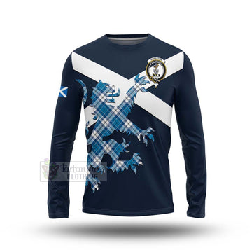 Roberton Tartan Lion Rampant Long Sleeve T-Shirt Proudly Display Your Heritage with Alba Gu Brath and Clan Name Unisex - Tartan Vibes Clothing