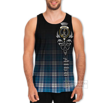 Roberton Tartan Men's Tank Top Featuring Alba Gu Brath Family Crest Celtic Inspired Men - Tartan Vibes Clothing