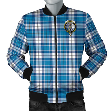 Roberton Tartan Bomber Jacket with Family Crest Unisex - Tartan Vibes Clothing