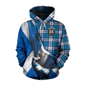 Roberton Tartan Cotton Hoodie with Family Crest Scotland Patriotic Style Pullover Hoodie XS - Tartan Vibes Clothing