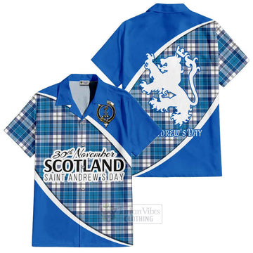 Roberton Family Crest Tartan Hawaiian Shirt Celebrate Saint Andrew's Day in Style Kid - Tartan Vibes Clothing