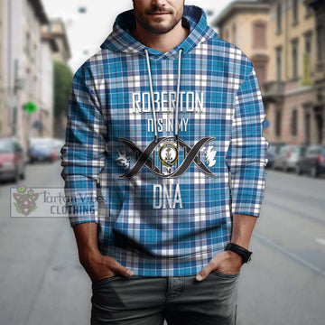 Roberton Tartan Hoodie with Family Crest DNA In Me Style Pullover Hoodie - Tartan Vibes Clothing