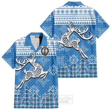 Roberton Clan Christmas Hawaiian Shirt Celtic Reindeer Style Kid - Tartan Vibes Clothing