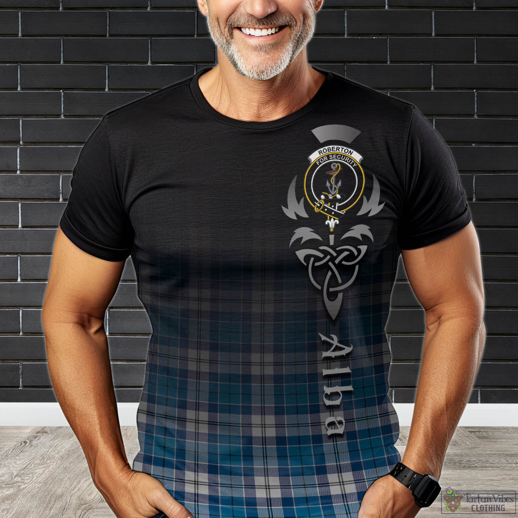 Roberton Tartan T-Shirt Featuring Alba Gu Brath Family Crest Celtic Inspired Kid's Shirt - Tartan Vibes Clothing