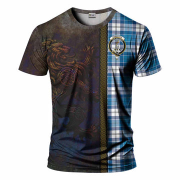 Roberton Tartan Family Crest T-Shirt Alba Gu Brath Be Brave Lion Ancient Style