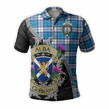 Roberton Tartan Family Crest Polo Shirt Lion Rampant Royal Thistle Shield Celtic Inspired Kid - Tartan Vibes Clothing