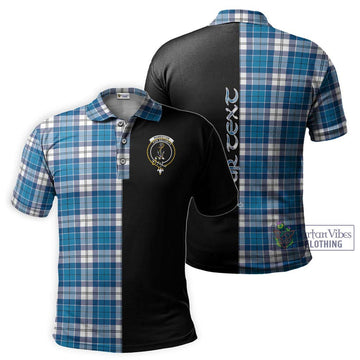 Roberton Tartan Polo Shirt with Family Crest and Half Of Me Style Kid - Tartan Vibes Clothing