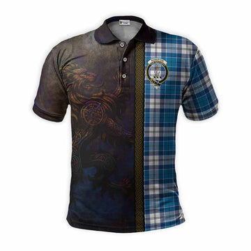 Roberton Tartan Family Crest Polo Shirt Alba Gu Brath Be Brave Lion Ancient Style