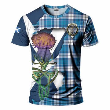 Roberton Tartan Family Crest T-Shirt Scottish Thistle Celtic Inspired Kid's Shirt - Tartan Vibes Clothing