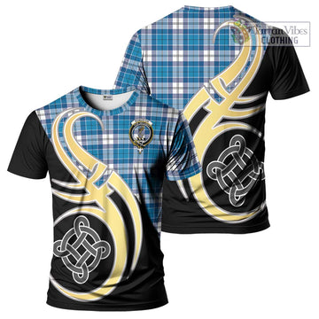 Roberton Tartan T-Shirt with Family Crest and Celtic Symbol Style Kid's Shirt - Tartan Vibes Clothing