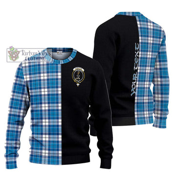 Roberton Tartan Ugly Sweater with Family Crest and Half Of Me Style Unisex - Tartan Vibes Clothing