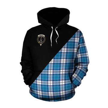 Roberton Tartan Cotton Hoodie with Family Crest and Military Logo Style Pullover Hoodie XS - Tartan Vibes Clothing