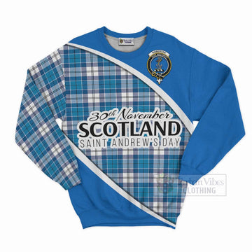 Roberton Family Crest Tartan Sweatshirt Celebrate Saint Andrew's Day in Style Unisex - Tartan Vibes Clothing