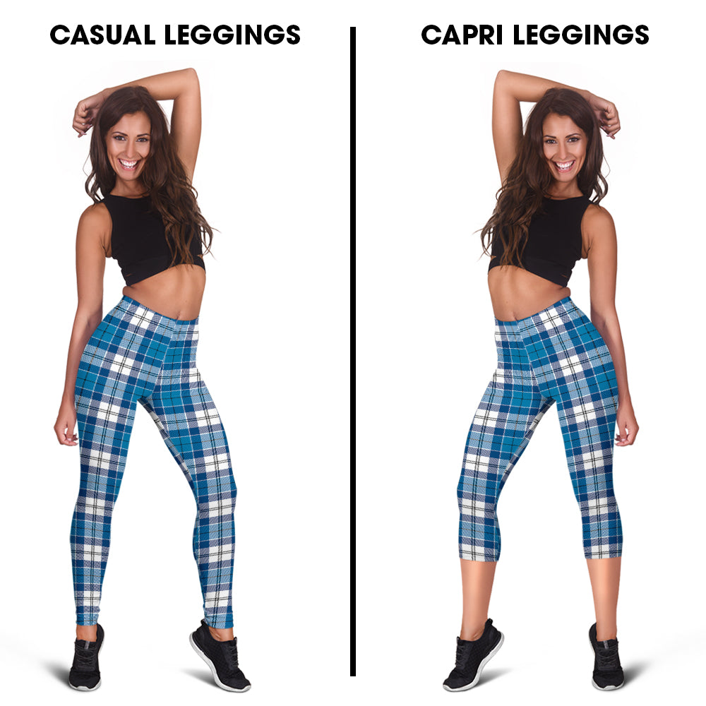 Roberton Tartan Womens Leggings Capri Leggings - Tartan Vibes Clothing