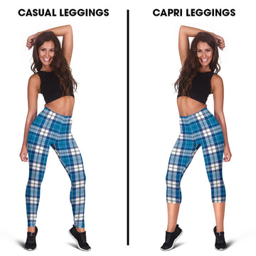 Roberton Tartan Womens Leggings Capri Leggings - Tartan Vibes Clothing