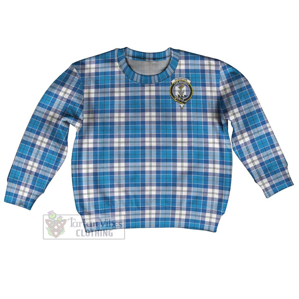 Roberton Tartan Kid Ugly Sweater with Family Crest Kid - Tartan Vibes Clothing