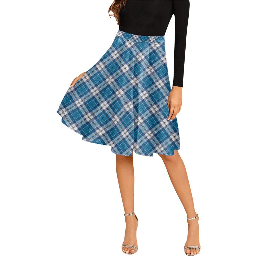 Roberton Tartan Melete Pleated Midi Skirt Cross Style Female - Tartan Vibes Clothing