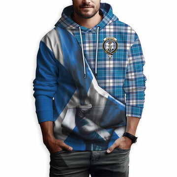 Roberton Tartan Hoodie with Family Crest Scotland Patriotic Style Pullover Hoodie - Tartan Vibes Clothing