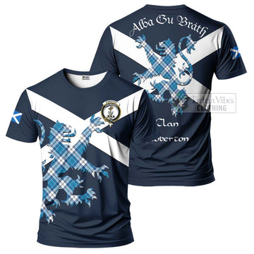 Roberton Tartan Lion Rampant T-Shirt Proudly Display Your Heritage with Alba Gu Brath and Clan Name Kid's Shirt - Tartan Vibes Clothing