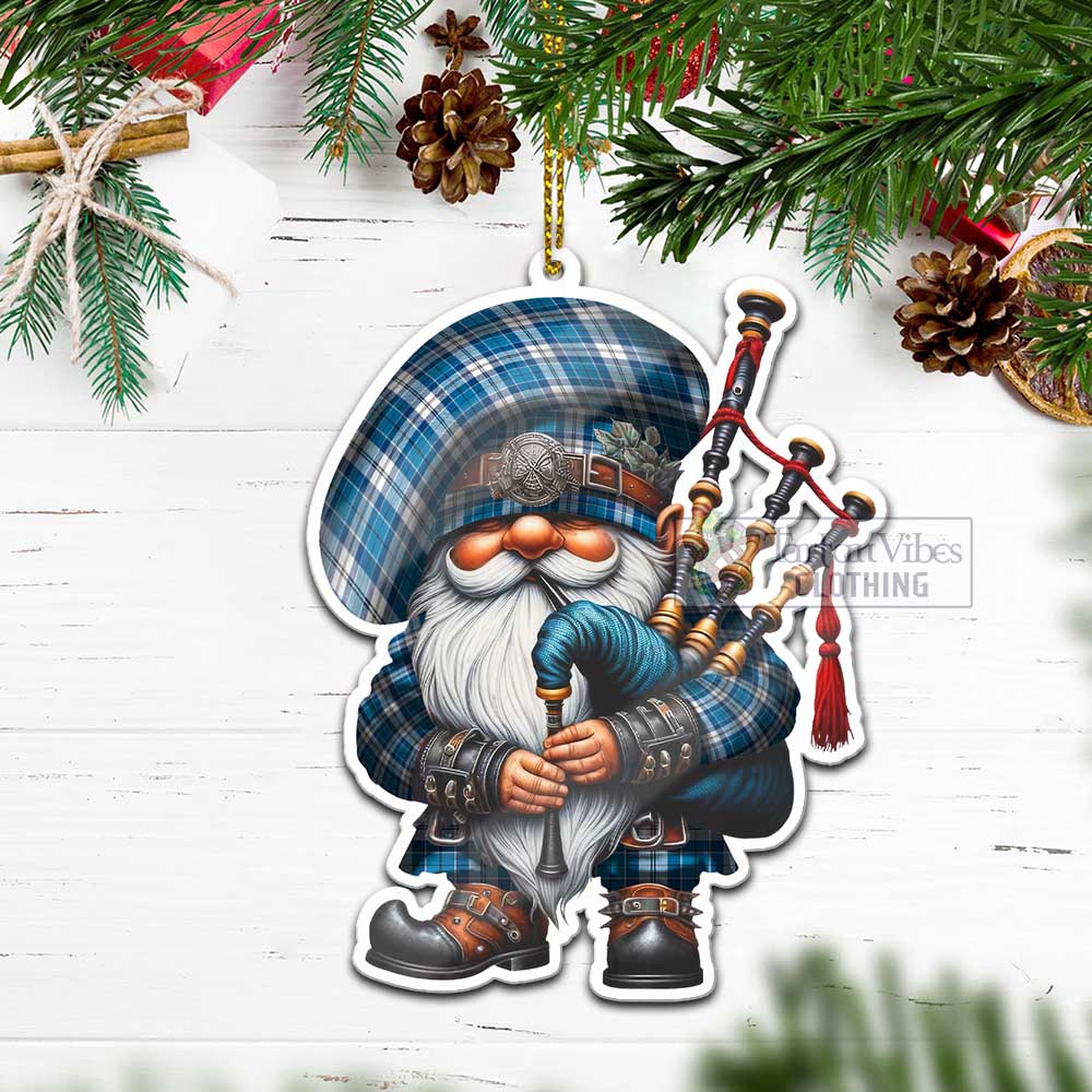 Roberton Tartan Bagpiper Gnome Christmas Ornament - Tartan Vibes Clothing