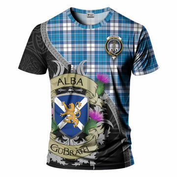 Roberton Tartan Family Crest T-Shirt Lion Rampant Royal Thistle Shield Celtic Inspired Kid's Shirt - Tartan Vibes Clothing