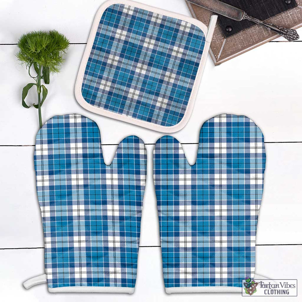 Roberton Tartan Combo Oven Mitt & Pot-Holder Combo 2 Oven Mitt & 1 Pot-Holder Black - Tartan Vibes Clothing