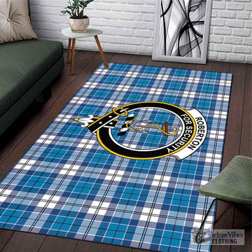 Roberton Tartan Area Rug with Family Crest L 59*86 inch (150x220 cm) - Tartan Vibes Clothing