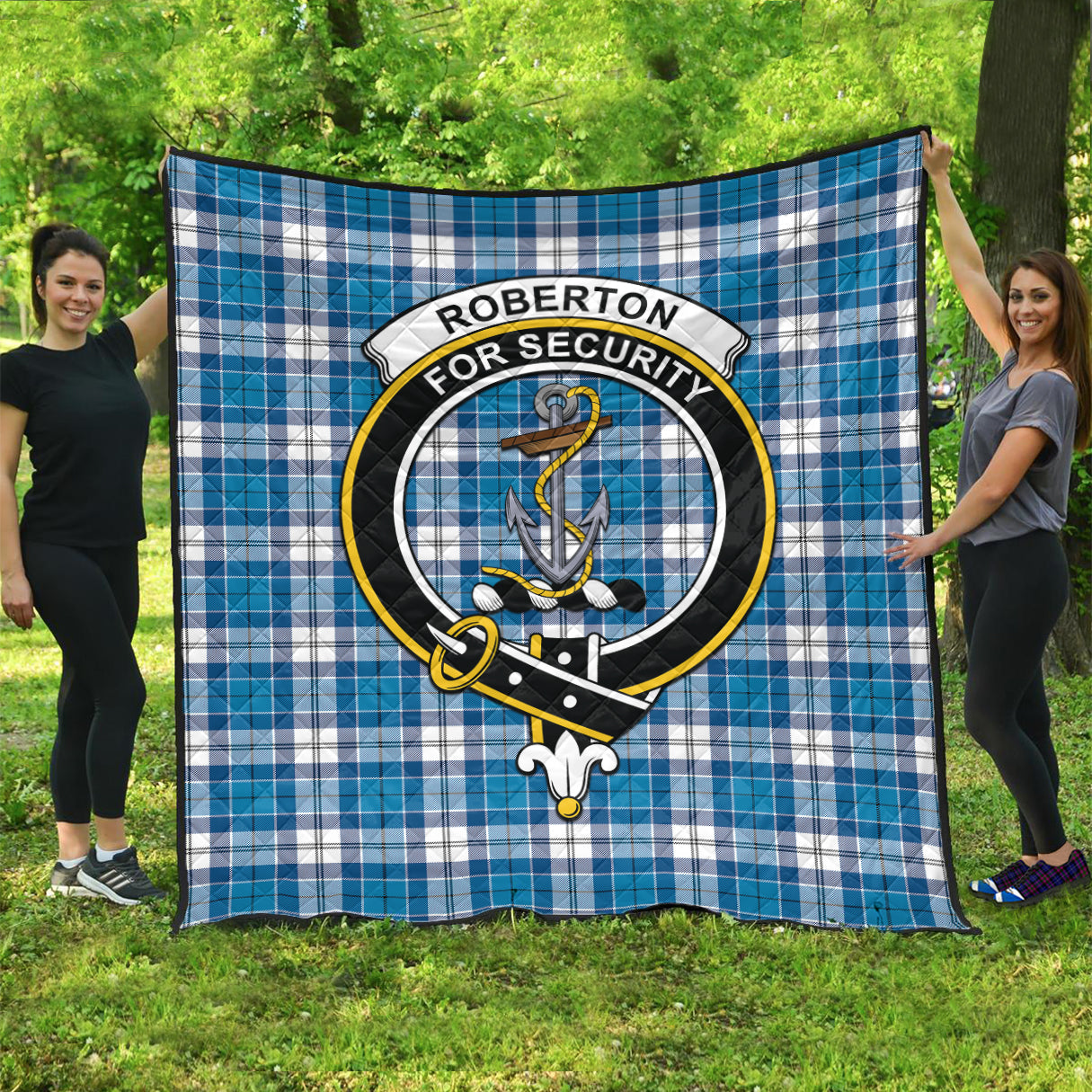 roberton-tartan-quilt-with-family-crest