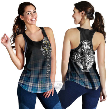 Roberton Tartan Women's Racerback Tanks Featuring Alba Gu Brath Family Crest Celtic Inspired 4XL - Tartan Vibes Clothing