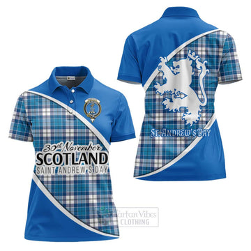 Roberton Family Crest Tartan Women's Polo Shirt Celebrate Saint Andrew's Day in Style Women - Tartan Vibes Clothing