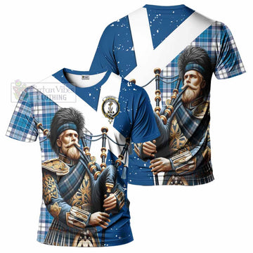 Roberton Tartan T-Shirt with Family Crest Scottish Bagpiper Vibes Kid's Shirt - Tartan Vibes Clothing