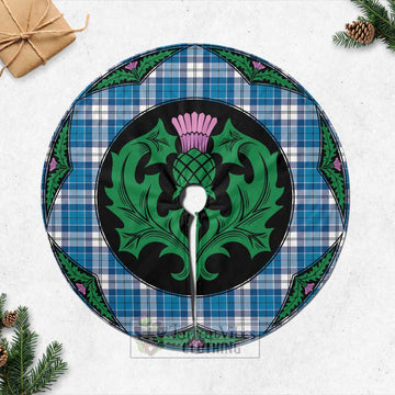 Roberton Tartan Christmas Tree Skirt Scottish Thistle Style Casual Tree Skirts - Tartan Vibes Clothing