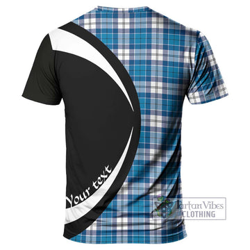 Roberton Tartan T-Shirt with Family Crest Circle Style - Tartan Vibes Clothing