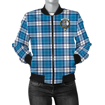 Roberton Tartan Bomber Jacket with Family Crest - Tartan Vibes Clothing