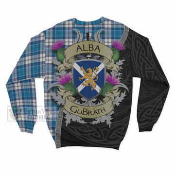 Roberton Tartan Family Crest Sweatshirt Lion Rampant Royal Thistle Shield Celtic Inspired - Tartan Vibes Clothing