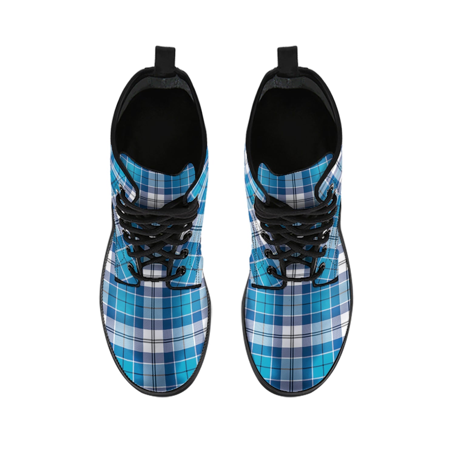 Roberton Tartan Leather Boots - Tartan Vibes Clothing