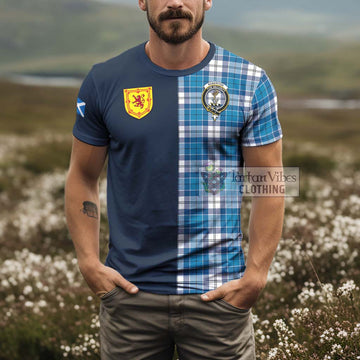 Roberton Tartan T-Shirt Alba with Scottish Lion Royal Arm Half Style - Tartan Vibes Clothing
