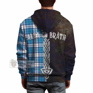 Roberton Tartan Family Crest Hoodie Alba Gu Brath Be Brave Lion Ancient Style