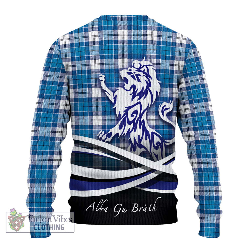 Roberton Tartan Ugly Sweater with Alba Gu Brath Regal Lion Emblem - Tartan Vibes Clothing