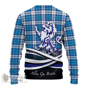 Roberton Tartan Ugly Sweater with Alba Gu Brath Regal Lion Emblem - Tartan Vibes Clothing