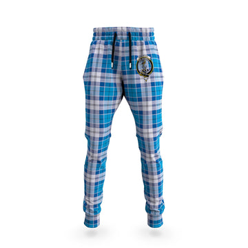 Roberton Tartan Joggers Pants with Family Crest 5XL - Tartan Vibes Clothing