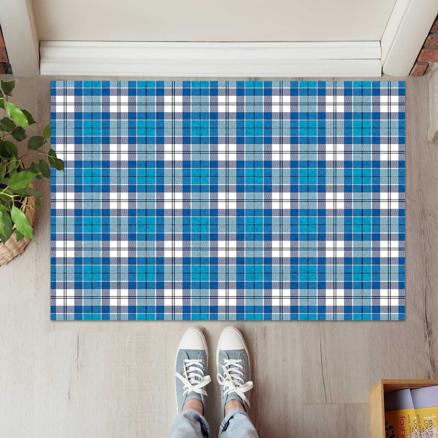 Roberton Tartan Rubber Doormat - Tartan Vibes Clothing